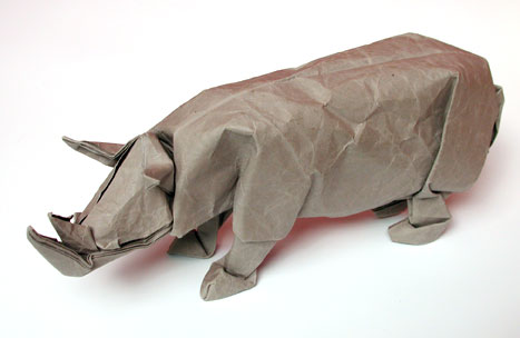 origami rhino by David Brill
